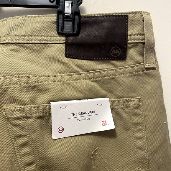 NWT AG Adriano Goldschmied The Graduate Tailored Leg Khaki Pants Size 31 Waist - Picture 8 of 8